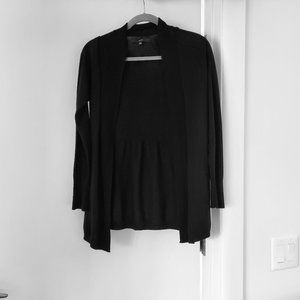APT. 9 Black Sweater Cardigan Flyaway